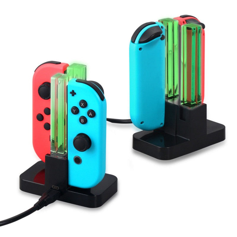 Joy-Con 4-Controller Charging Stand Dock Charger for Nintendo Switch Console