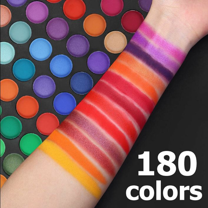 Eye Shadow Palette 180 Colors Natural Matte Shimmer Eye shadow Mixed Tray Eye Shadow