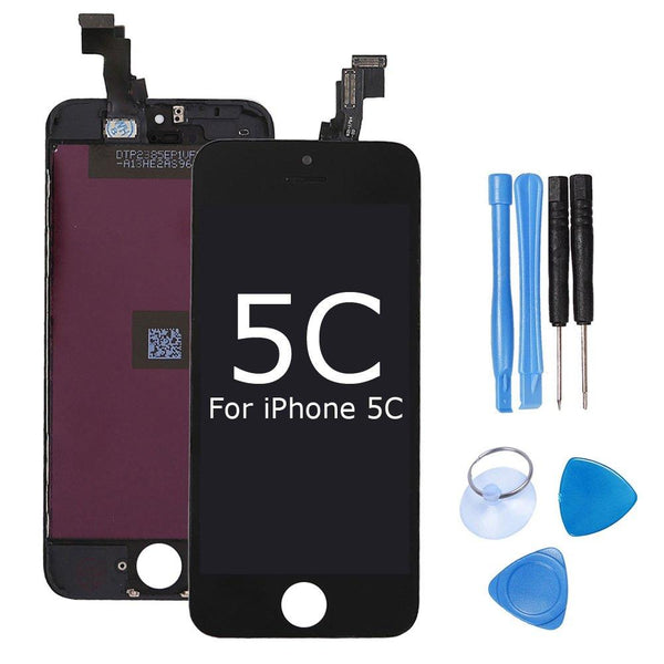 For iPhone 5c LCD Touch Screen Replacement Digitizer Basic Assembly - Black