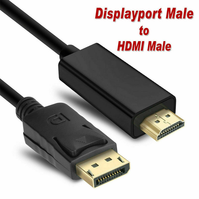 Display Port Displayport DP to HDMI Cable Male to Male Full HD High Speed 1.8M