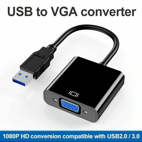 USB 3.0 to VGA Converter Adapter Multi-Display External Video Graphic Card