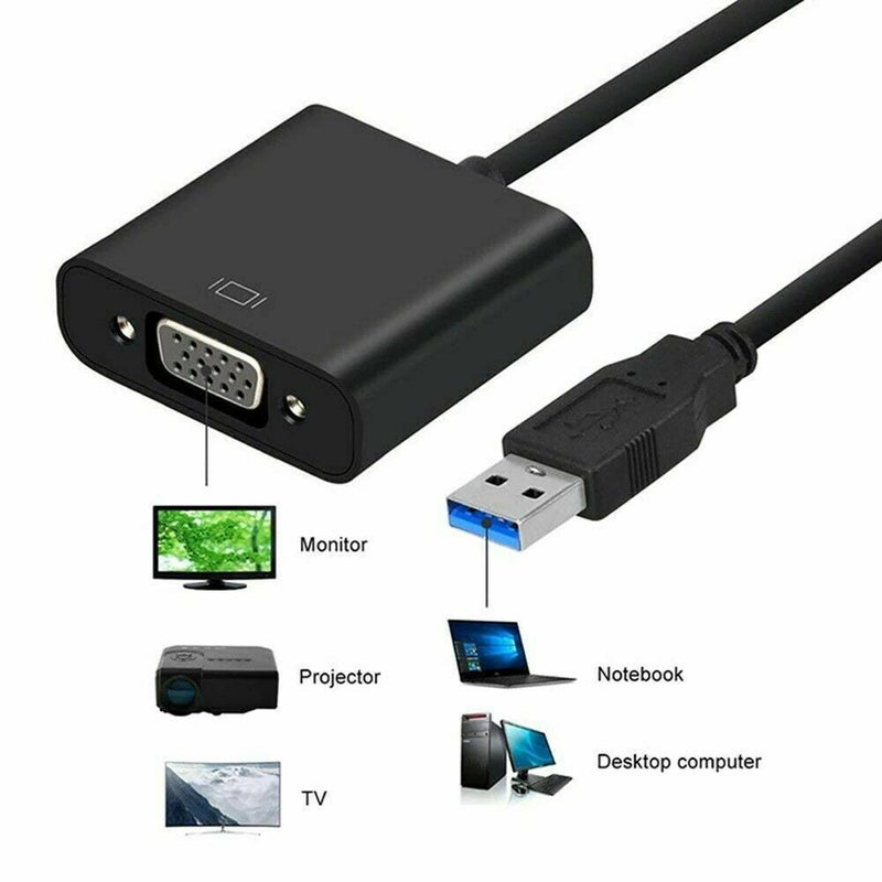 USB 3.0 to VGA Converter Adapter Multi-Display External Video Graphic Card