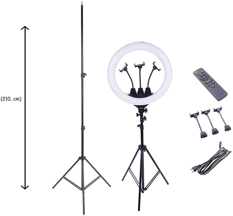 22" Large LED Ring Light with Tripod + Remote | with Carry Bag