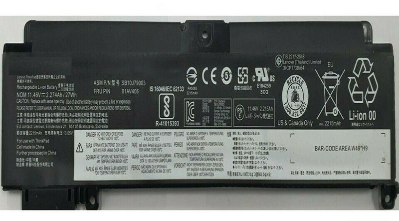 NEW Battery for Lenovo Thinkpad T460s T470s 01AV405 01AV406