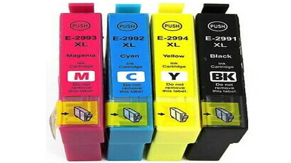 4 Pack Epson 29XL Compatible High Yield Ink Cartridges [BK, C, M, Y]