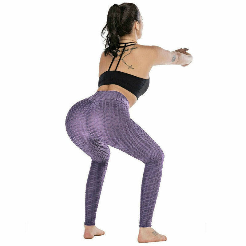 Women Yoga Pants Leggings High Waist Anti Cellulite Butt Lift Gym Fitness