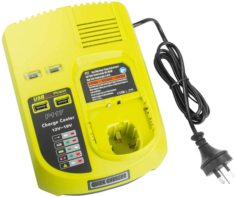 RYOBI Cordless Power Tool Battery Charger Dual Chemistry IntelliPort 18 Volt New