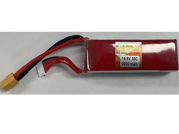 4s 14.8v 2500mAh 30C Lipo Li-Po Battery w/ XT60 Plug for RC FPV Drone Heli Car