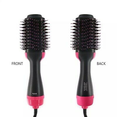 3-in-1 One Step Hair Dryer Comb and Volumizer Pro Brush Straightener Curler 220V