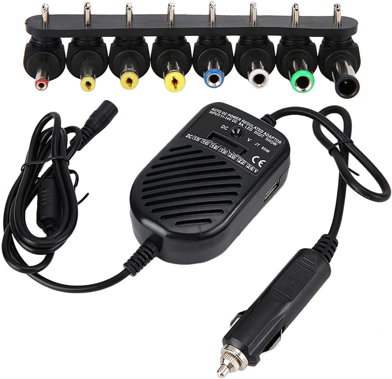 12V 80W Car Laptop Charger Travel Adapter Dell Hp Toshiba Sony Acer Universal