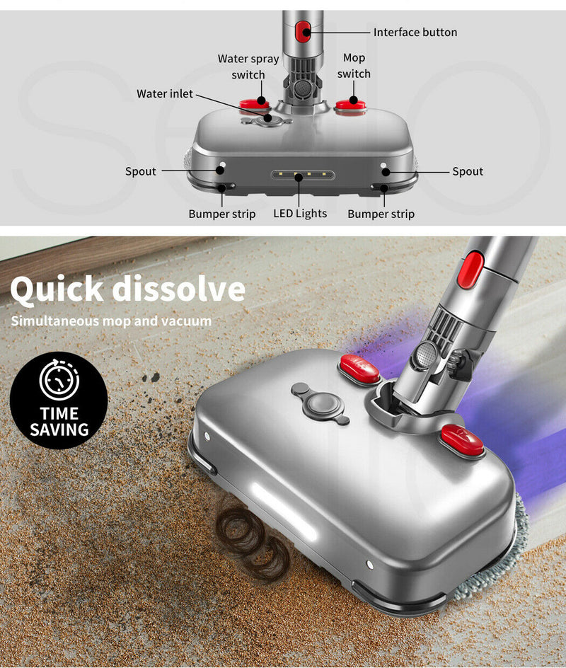 Dyson V7 V8 V10 V11 Floor Vacuum Cleaners Electric Motorised Mop Head