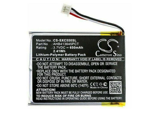 Replacement Battery for Sennheiser PXC550 Wireless Headphone, Part AHB413645PCT