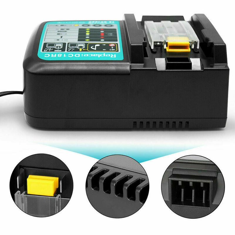 DC18RC 18V Lithium-Ion Battery Charger AU Plug for Makita BL1830 BL1860B BL1850