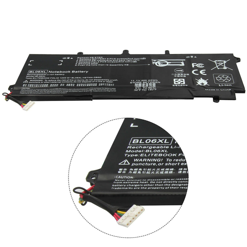 Laptop Battery for HP EliteBook Folio 1040 G1 G2 BL06XL 722297-001 722236-1C