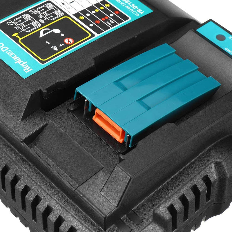 Makita DC18RD Dual Port 14.4V-18V Rapid Fast Battery Charger for BL1850 BL1860