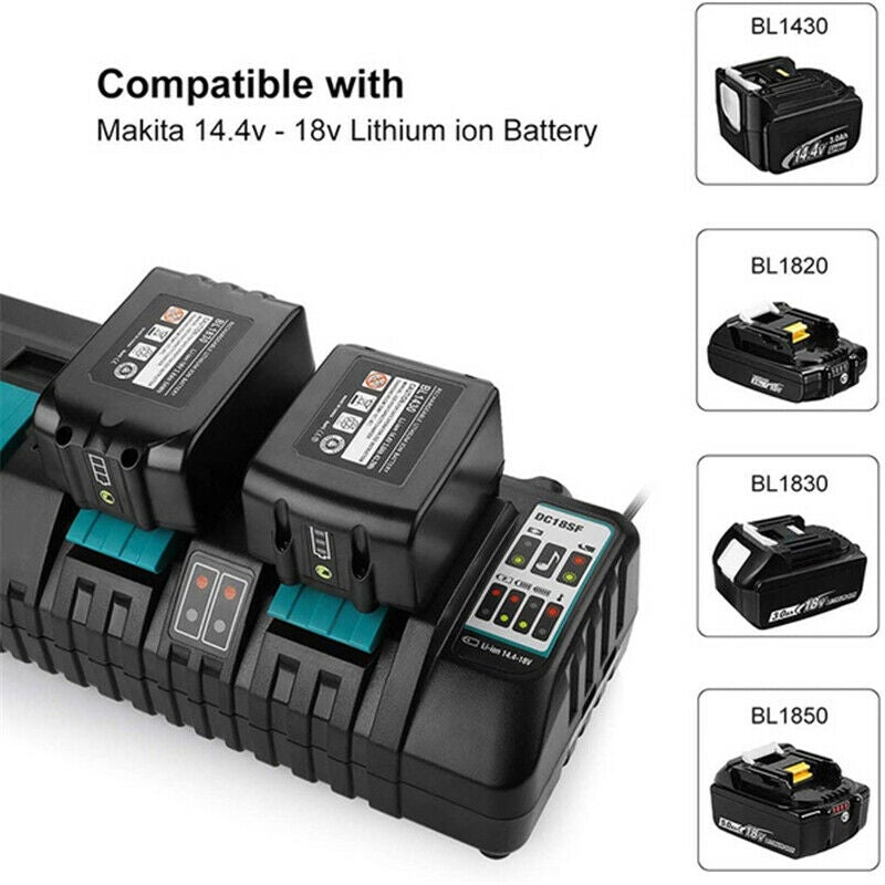 DC18SF suitable for Makita four charger DC18RCRDF18V lithium battery power