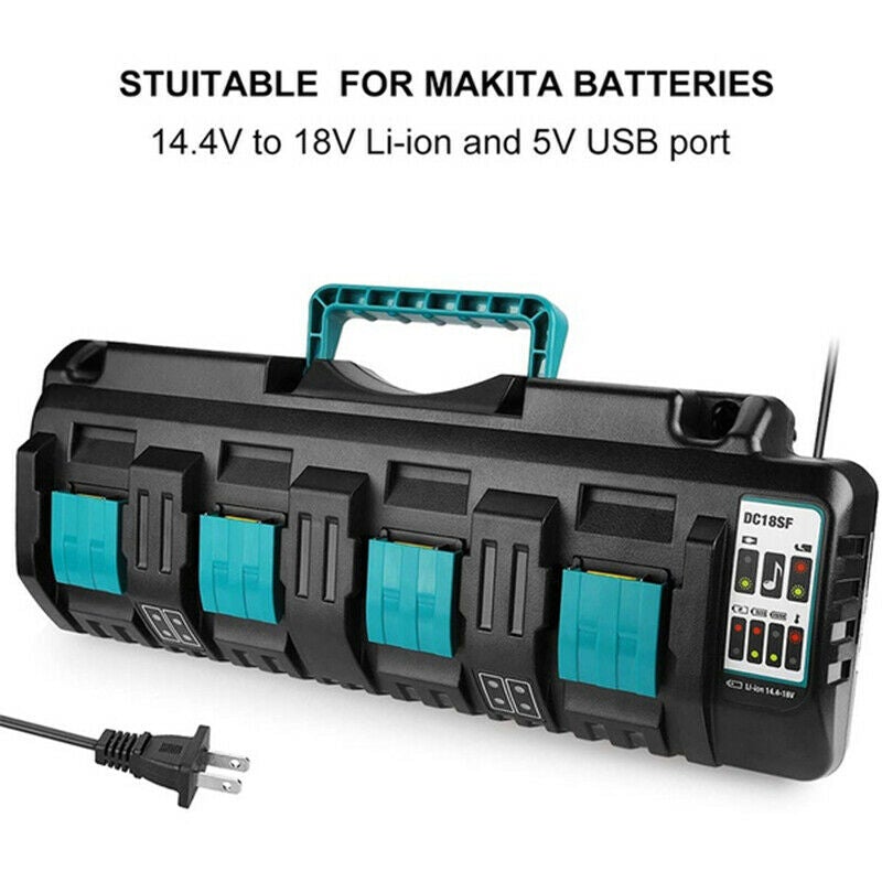 DC18SF suitable for Makita four charger DC18RCRDF18V lithium battery power