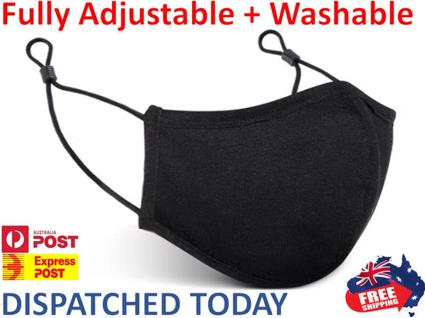 ADJUSTABLE & BREATHABLE & WASHABLE Face Mask Mouth Masks Protective Reusable