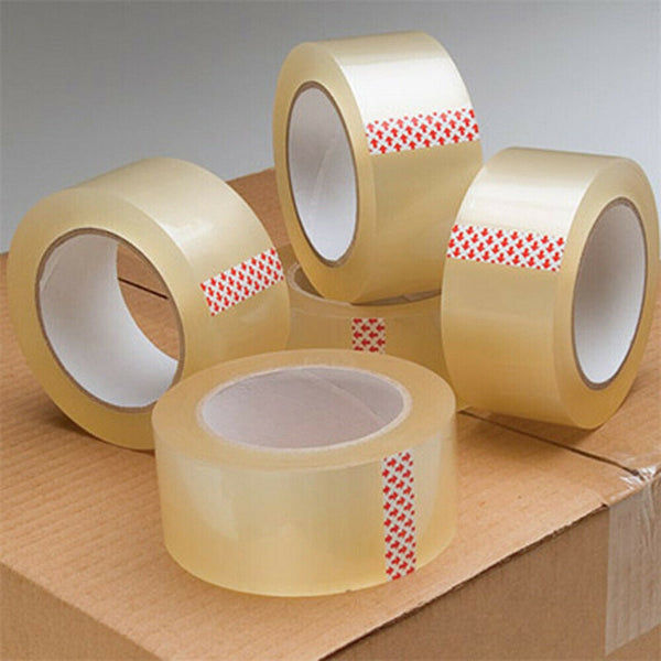 36x Sticky Packing Packaging Tape Clear 75meter x 48mm 45 Micron