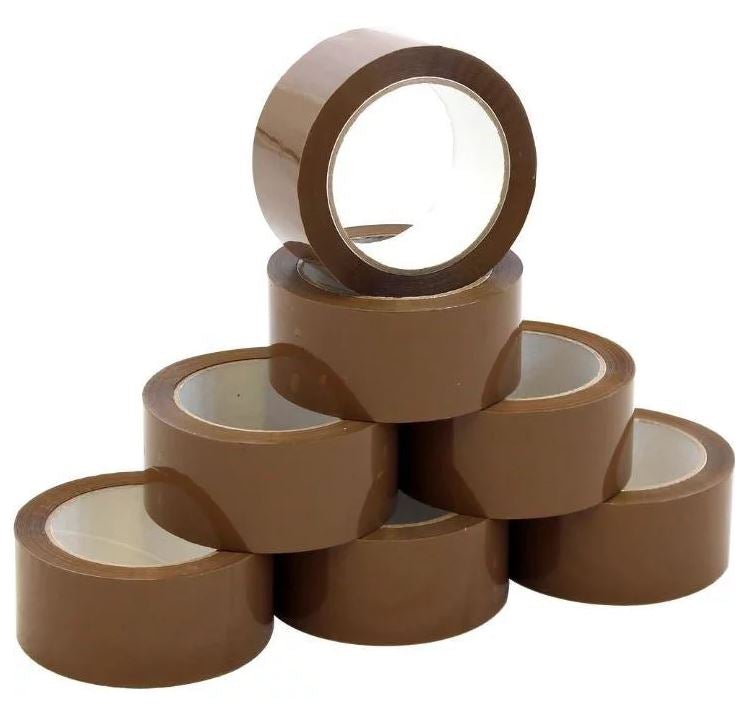 24 Pack | Brown Packing Tape Packaging Tape Adhesive Bulk Buy Cheap House Move