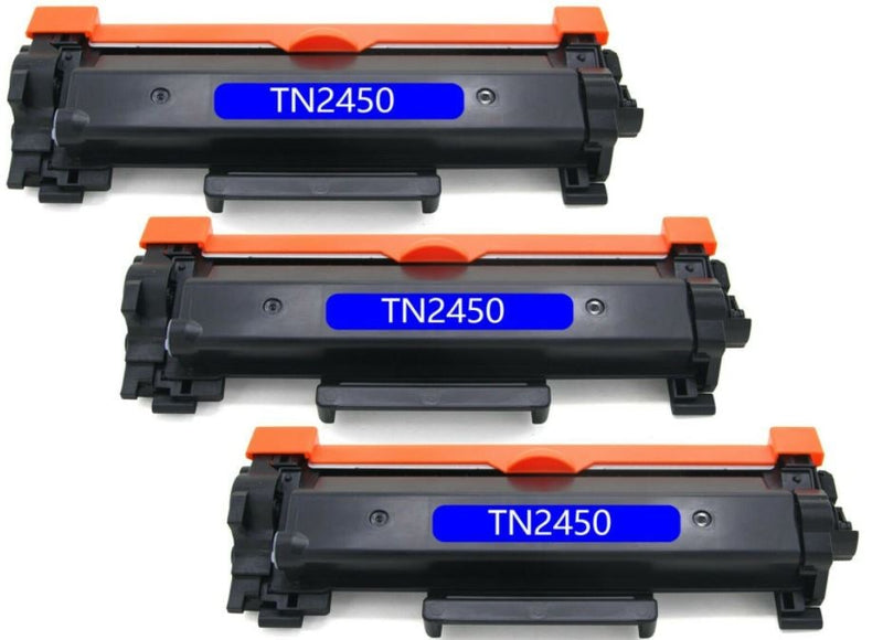 3x TN-2450 W/CHIP Toner for Brother MFC-L2713DW MFC-L2730DW MFC-L2750DW L2350DW