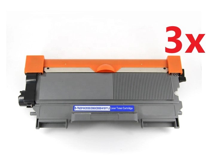 3 x Toner Cartridge Non-OEM For Brother TN2030 / TN2010 Black | AU Stock