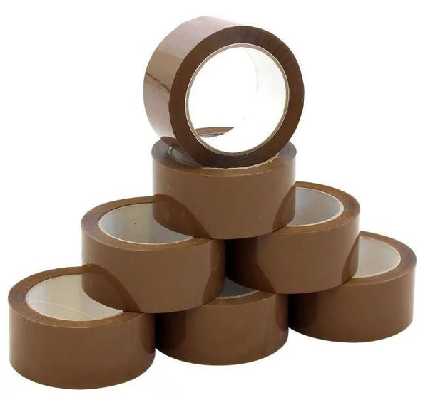 12 Pack | Brown Packing Tape Packaging Tape Adhesive Bulk Buy Cheap House Move