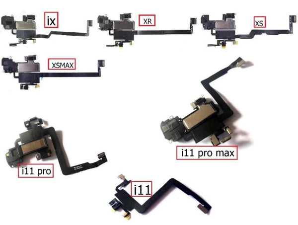 Earpiece Speaker with Proximity Sensor Flex Cable for iPhone 12 11 X XS 8 7 6s +