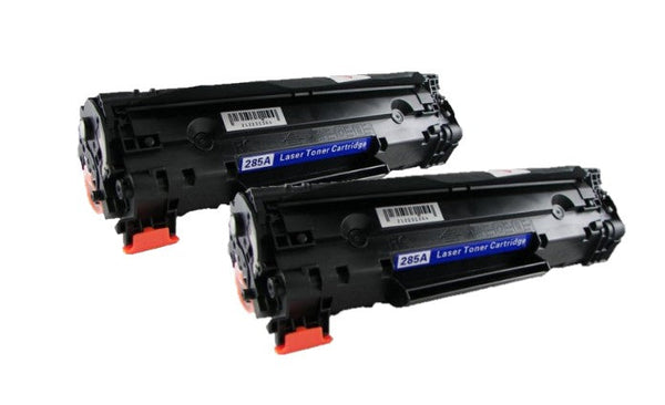 2x Non OEM Toner Cartridge CE285A 85A For HP LaserJet M1212NF P1102 P1102W Laser