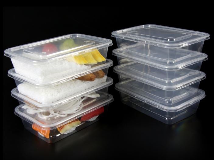 500ml (Small) | 50 Pack Food Containers Takeaway Storage Box