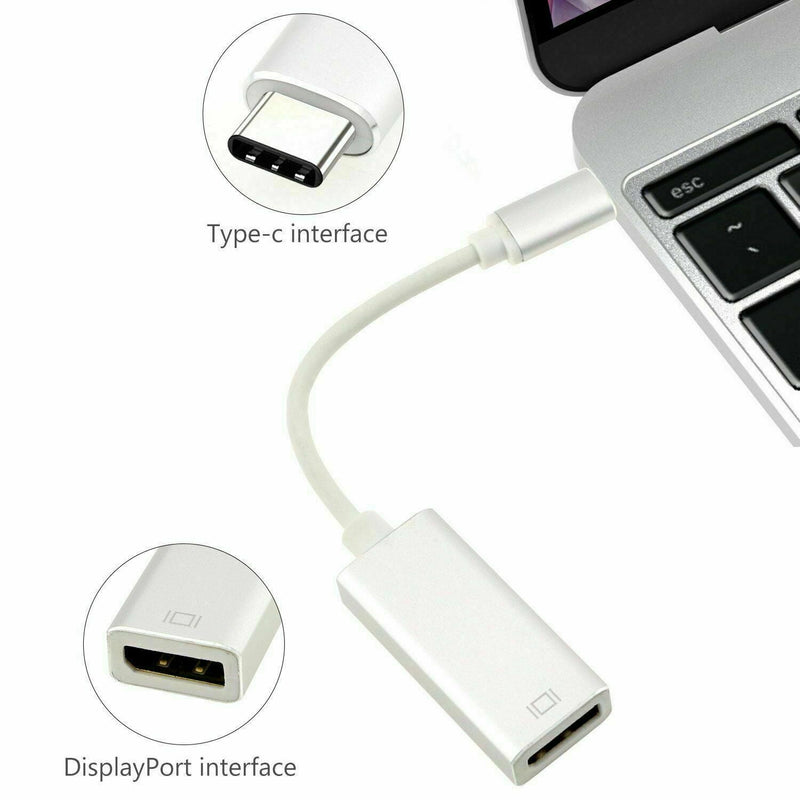 USB C USB 3.1 Type C to DisplayPort DP 4K Video Adapter Converter Cable 16cm