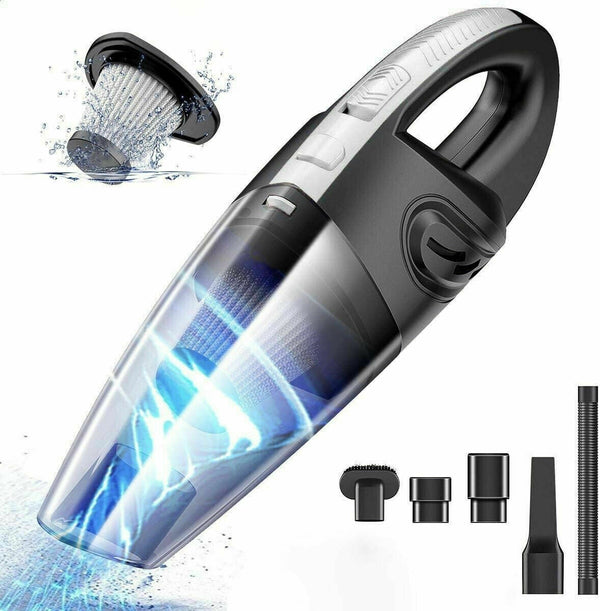 Cordless Car Vacuum Cleaner Handheld 12V 120W Cordless Rechargeable Portable Home