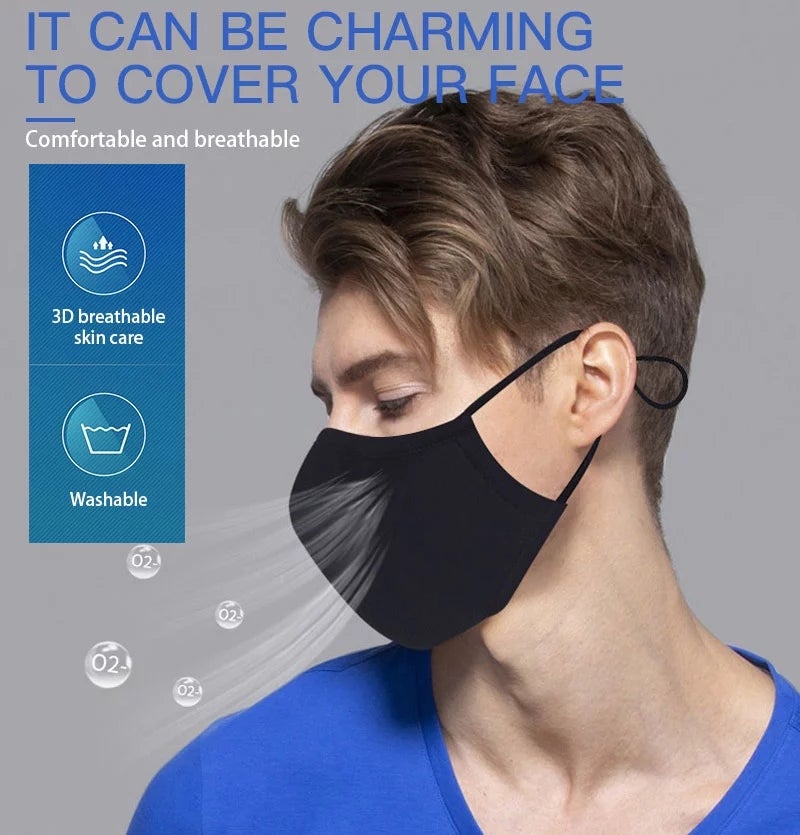 ADJUSTABLE & BREATHABLE & WASHABLE Face Mask Mouth Masks Protective Reusable