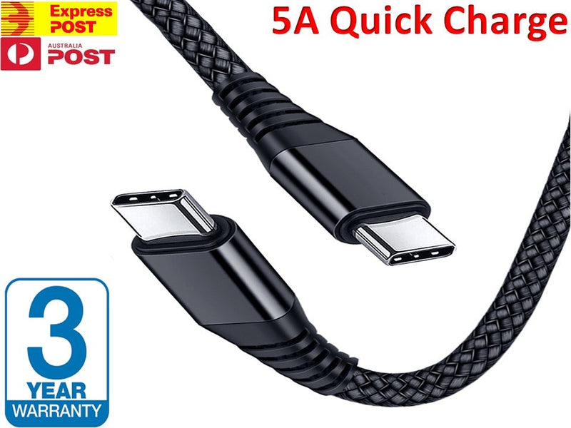 USB Type-C to USB C 3.1 Male to Male Sync PD Charging Cable Type C to Type C Mac