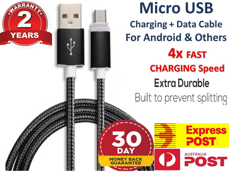 [3 Pack]  Micro USB Data Sync Charger Cable Cord Android Samsung Galaxy S7 S6 S5 S4 Sony LG G4 G3