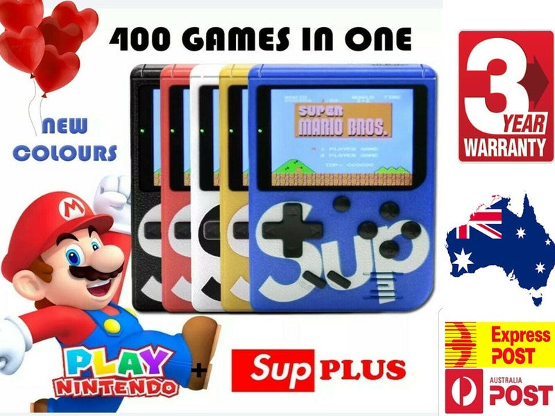 400 in 1 Sup Retro Nostalgia Double Handheld Game Console Gamepad + Remote