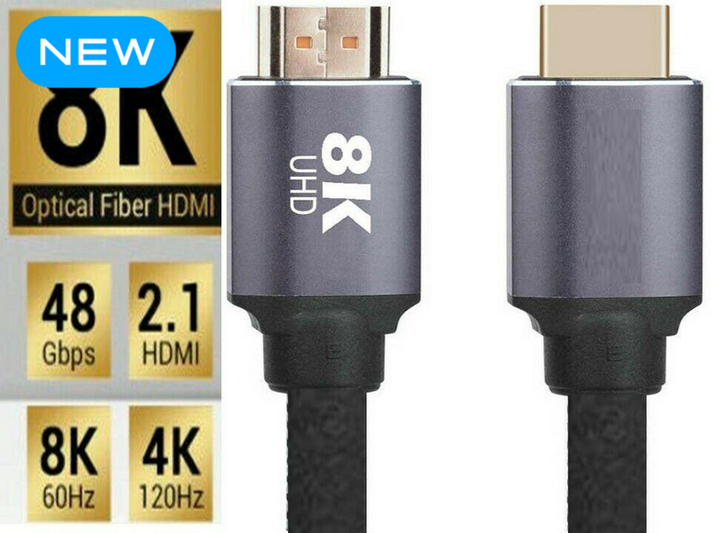 HDMI v2.1 Cable 8K 120Hz UHD With HDR 5M