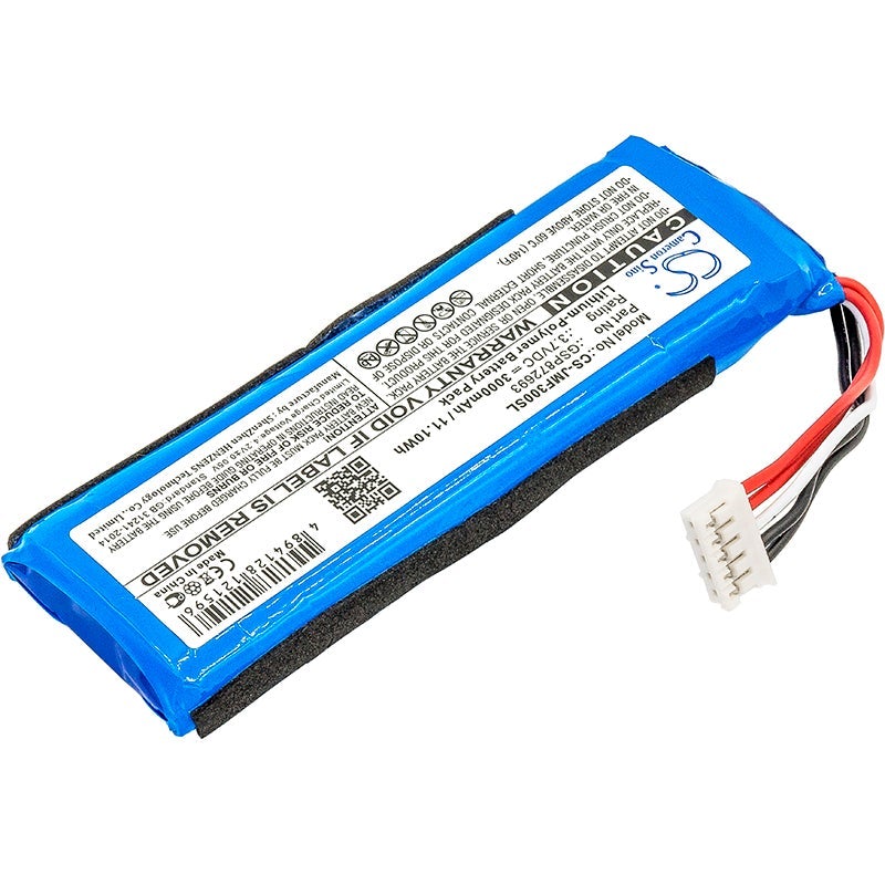 Battery for JBL Flip 3 JBLFLIP3GRAY Replacement GSP872693, P763098 03 3000mAh