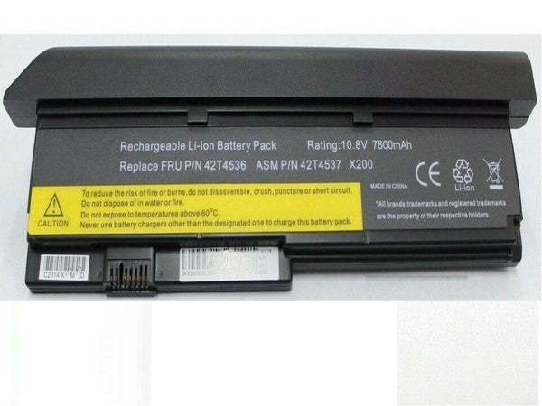 9 Cell Battery for IBM Lenovo ThinkPad X200 X200S X201 X201S X201i 42T4650