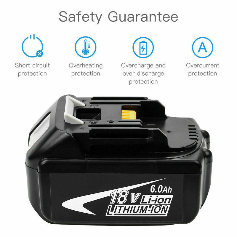 NEW 18V 6AH LXT Battery For Makita BL1830 BL1840 BL1850 Cordless Tools