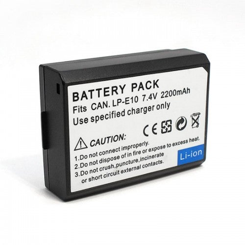 High Capacity 2550mAh LP-E10 Battery For Canon EOS 1500D 1300D 1100D Kiss X50