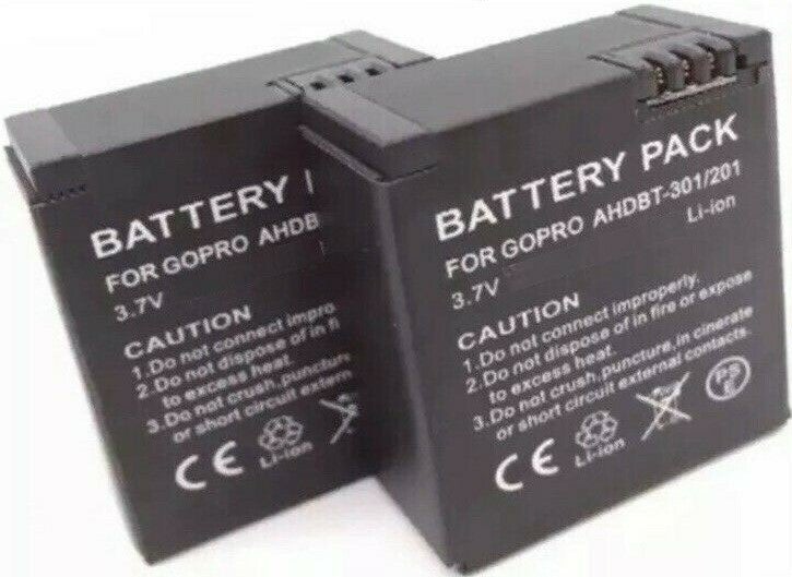 High Capacity 1800mah Battery for GoPro HERO 3 3+ AHDBT 301 | 201