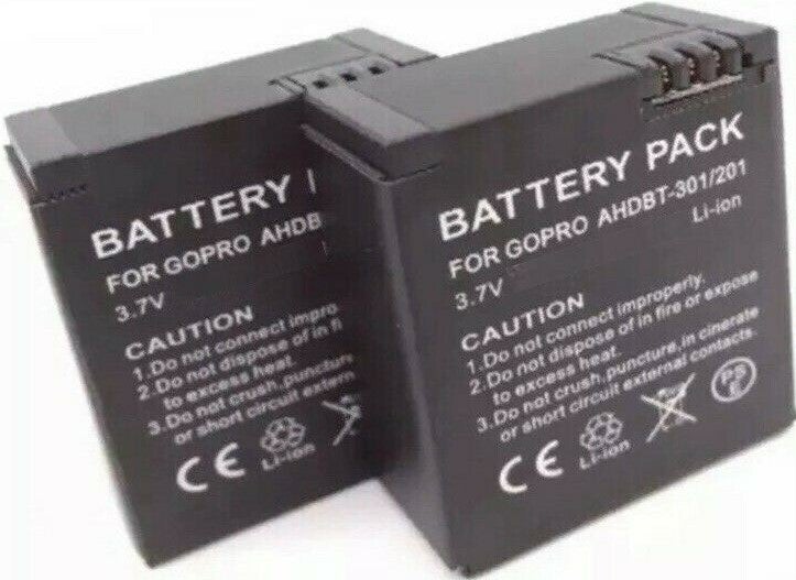 Battery for GoPro Hero 3 3+ 2 Action Camera AHDBT-201 AHDBT-301 AHDBT-302