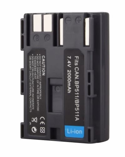 Battery for Canon BP-511a BP-511 BP-512 EOS 10Da 20D 30D 40D 50D 5D D30 D60 300D