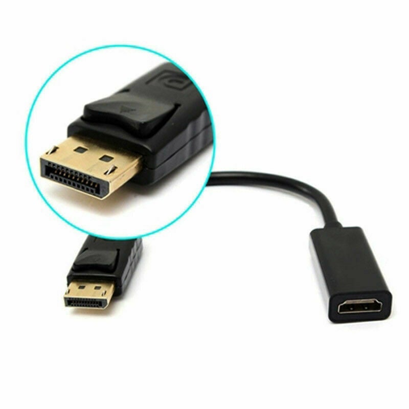 Displayport DP to HDMI Adapter Male Female Cable Full HD 1080P Display Port Lead