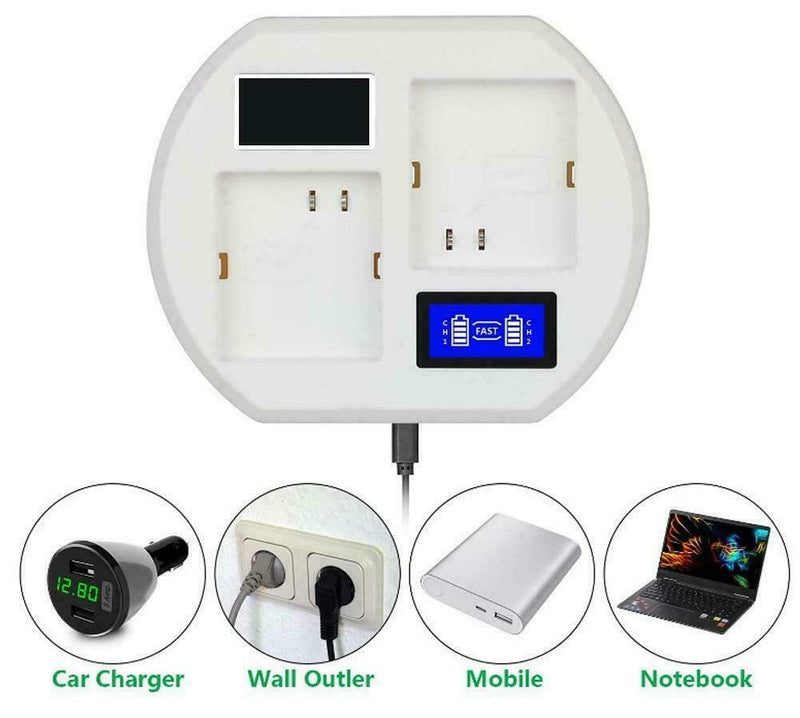 LCD Dual Charger | Battery for Arlo Pro 2 with USB Cable