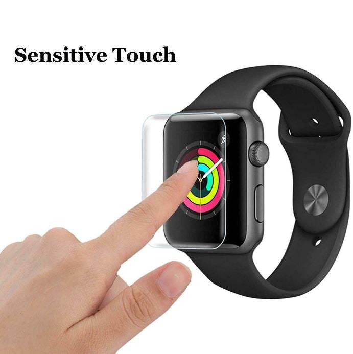 For Apple Watch 6 5 4 3 2 44 & 40 mm Curved Tempered Glass FULL Screen Protector