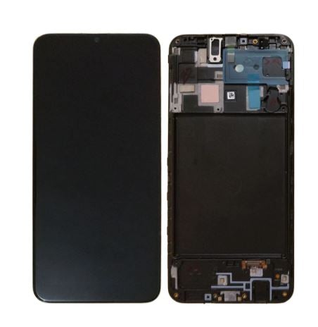 For Samsung Galaxy A20 A205 LCD Display Touch Screen Digitizer Frame Replacement