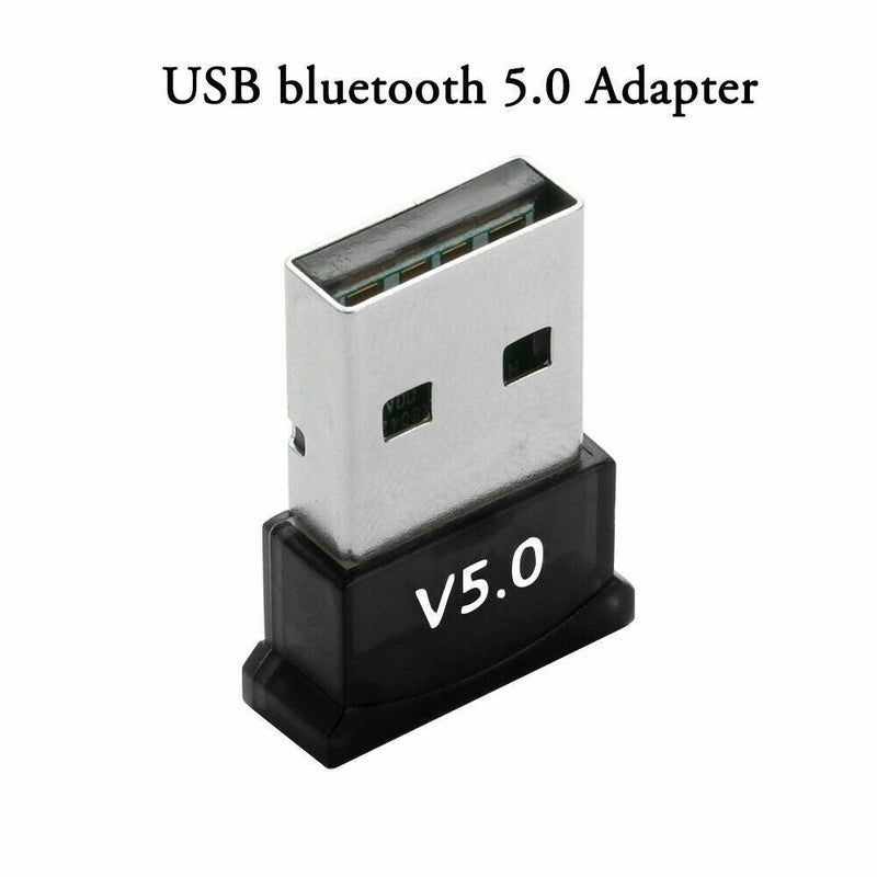 Mini Wireless USB Bluetooth V5.0 Dongle Adapter For Windows 7 8 10 PC Laptop Mac