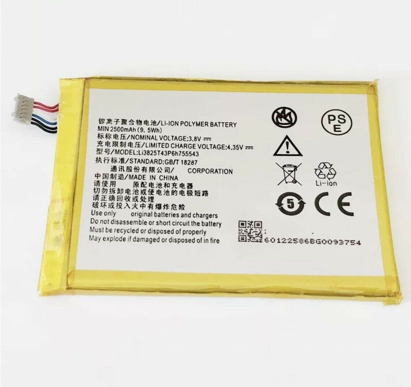 NEW Battery for ZTE T84 Telstra Tough Max, Spark R84 2500mAh Li3825T43P6H755543